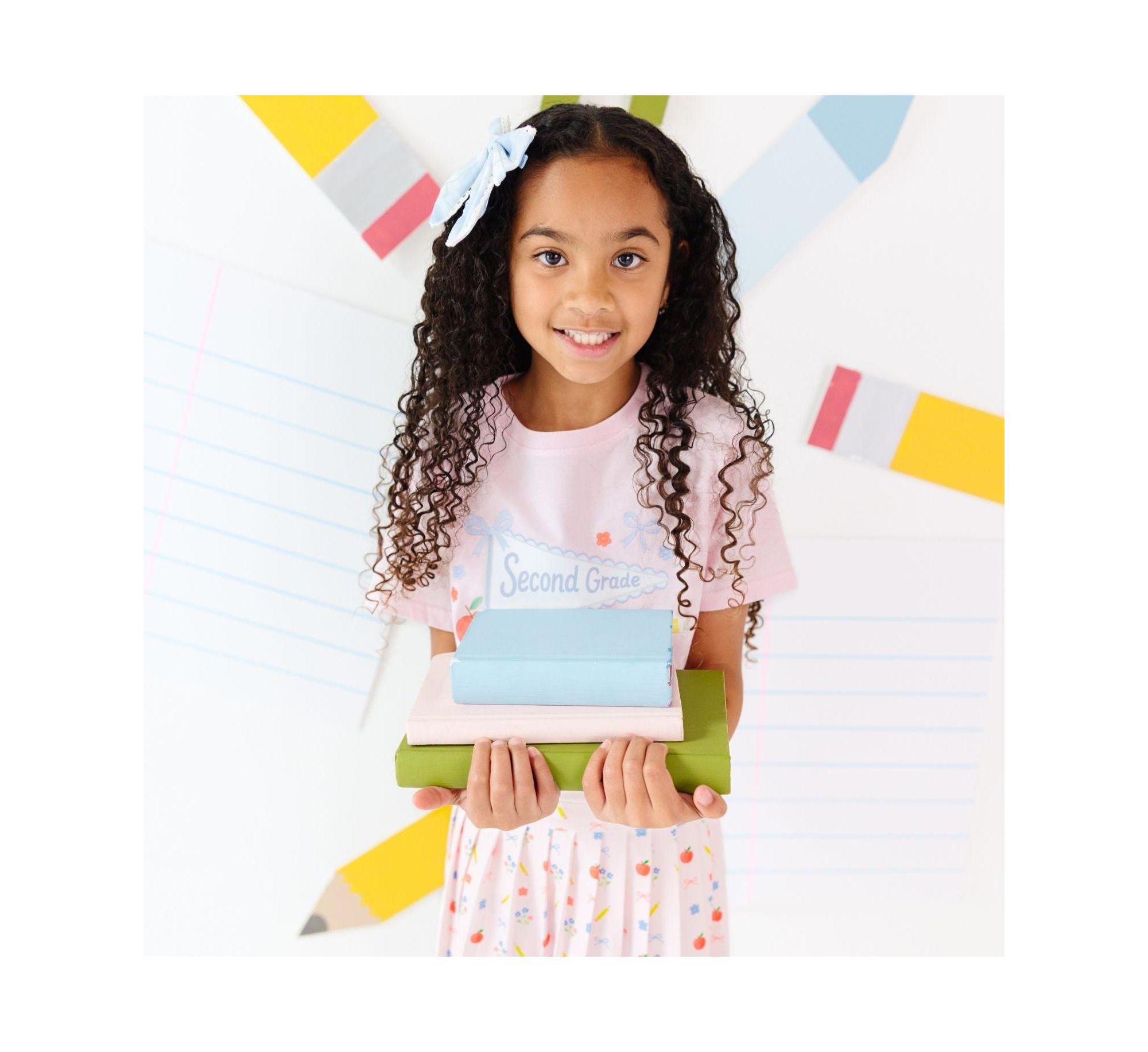 Second Grade Bow Pennant Short Sleeve T-Shirt - Big Kid — Image 4