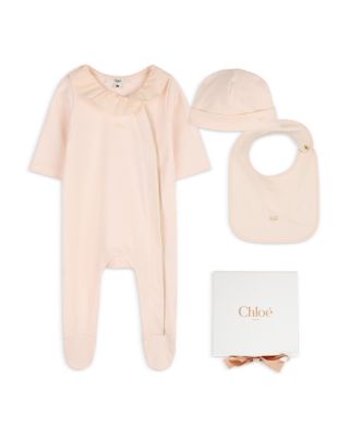 Chloe Girls' Bib, Hat & Footie Set - Baby