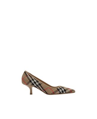  Women's Check Dame Pumps