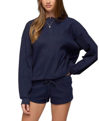 Baila Waffle Henley Top