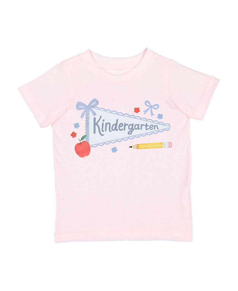 Sweet Wink Girls' Kindergarten Pennant Short Sleeve T-Shirt - Big Kid