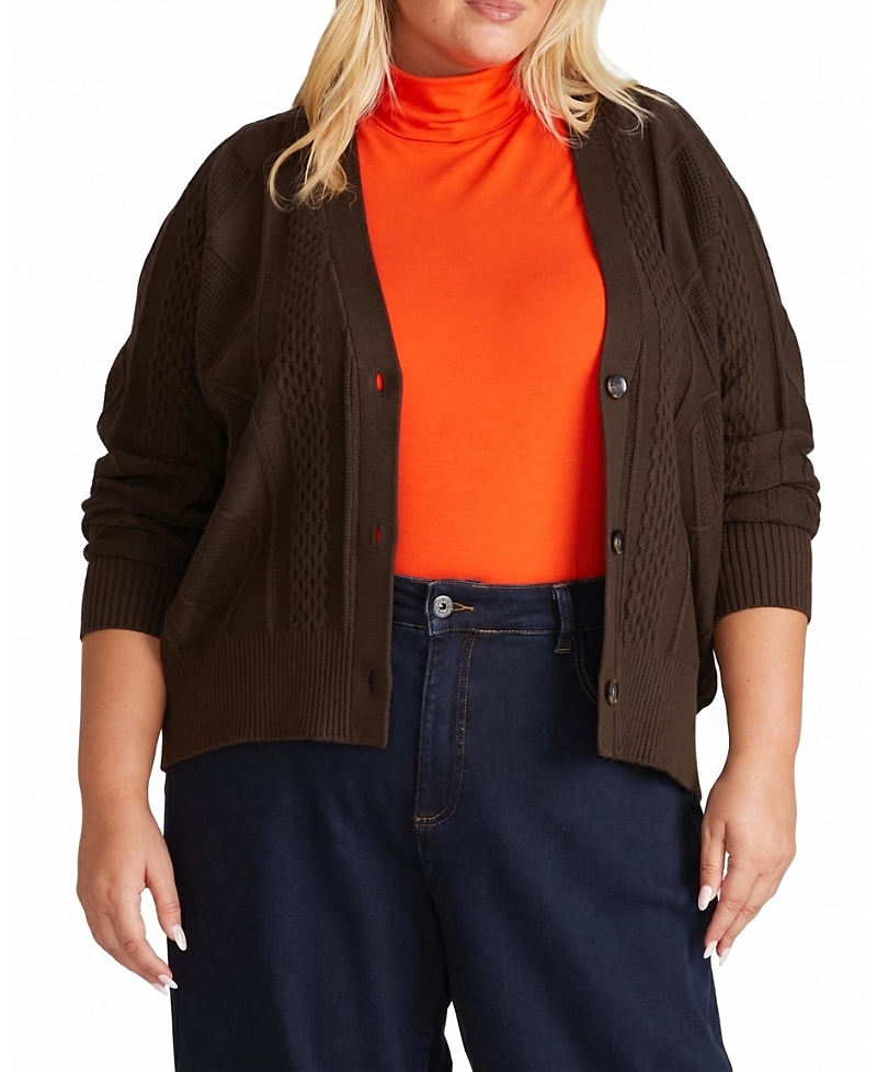Universal Standard Women's Plus Cable Knit Cardigan