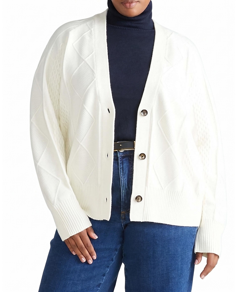 Universal Standard Women's Plus Cable Knit Cardigan