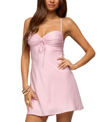  Christina Satin Effect Mini Dress