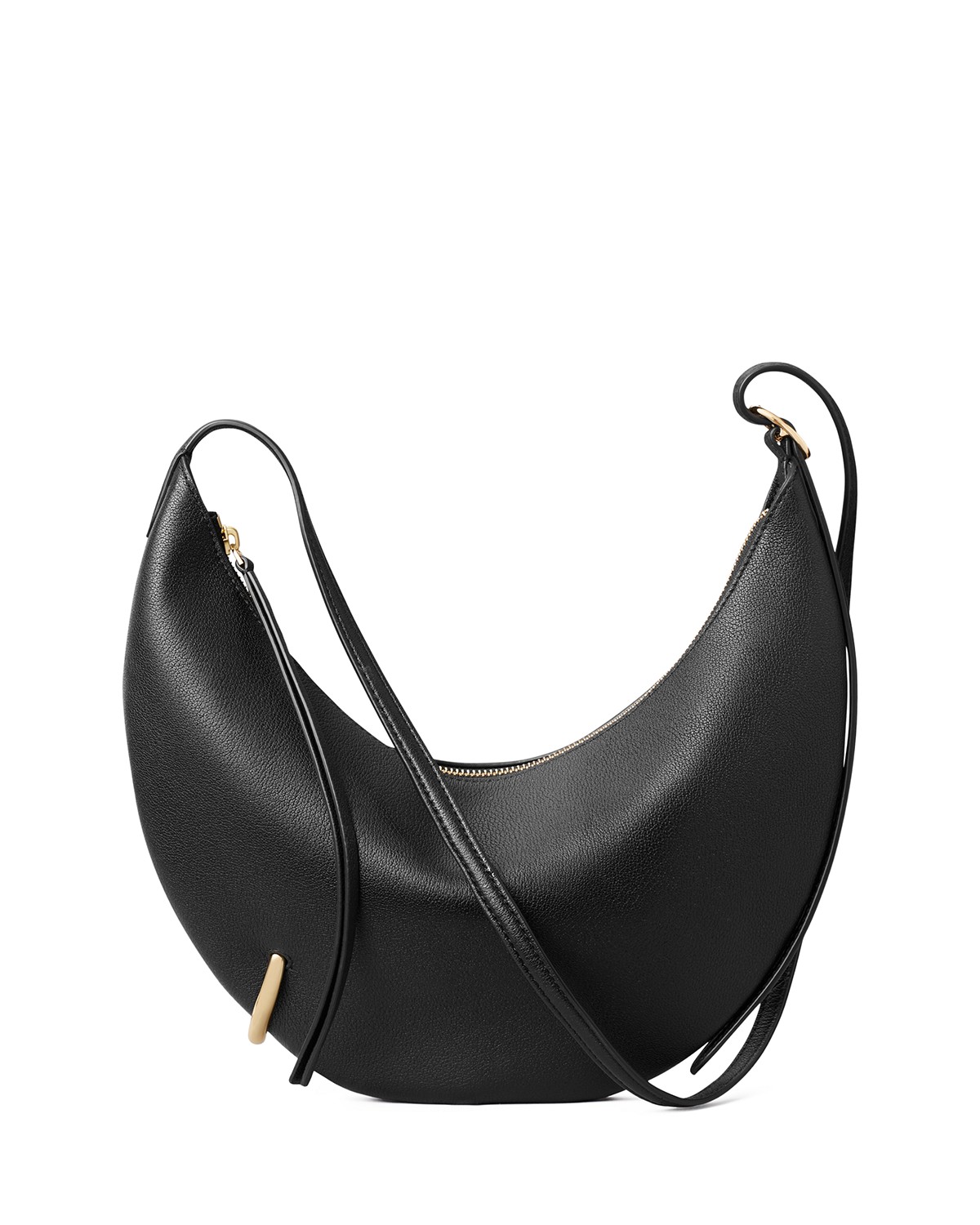 Pierced Leather Crossbody
