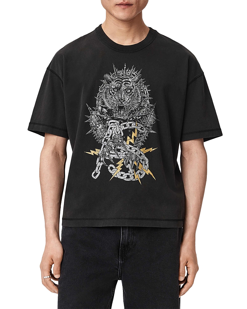 Allsaints Iron Tiger Backstage Logo Graphic Tour T-Shirt