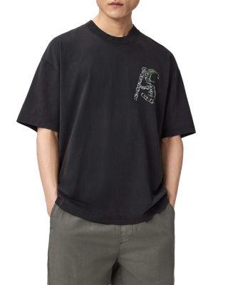 Allsaints Linx Snake Graphic Crewneck T-Shirt