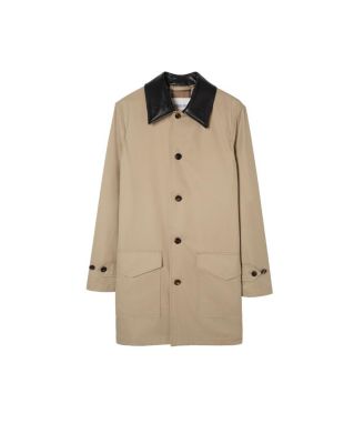  Mid-length Leather Collar Meadowbank Car Coat