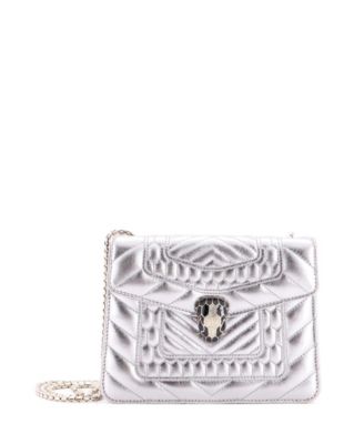  Small Serpenti Forever Square Shoulder Bag Quilted Leather