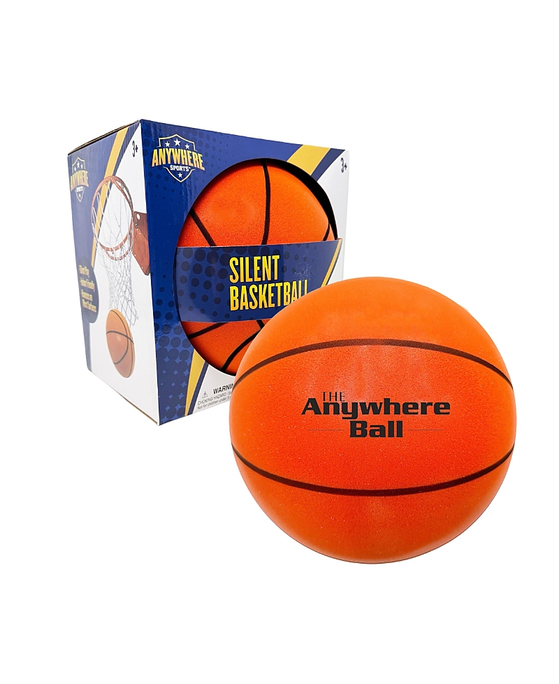 Anywhere Sports 9.5 Inch Silent Basketball, Ages 3+ In Multi