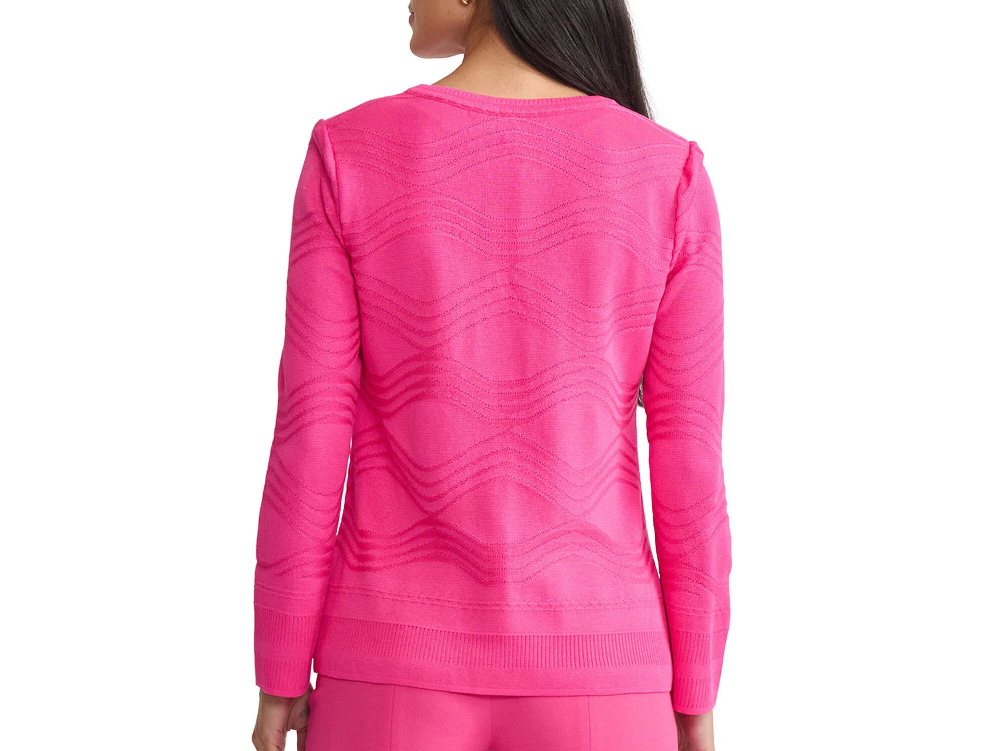 Plus Tonal Textured Wave Knit Jacket — Image 6