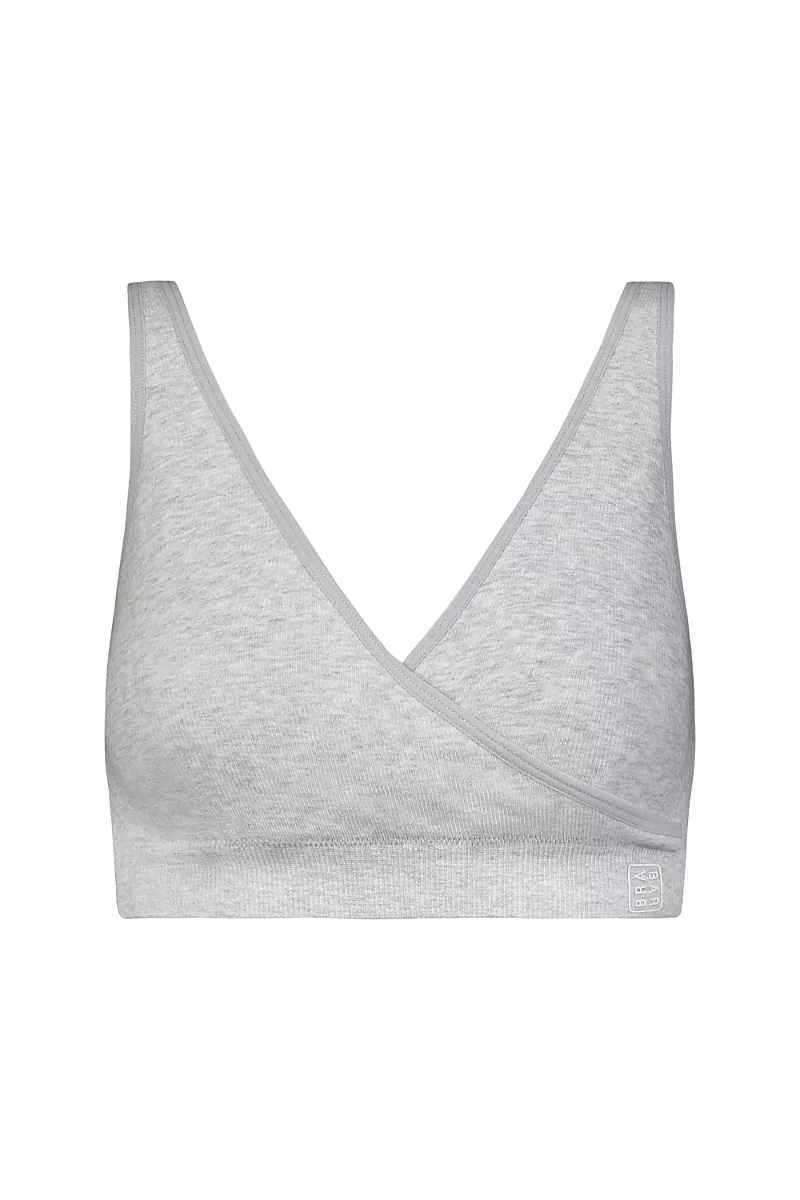 Brabar Cotton Stretch Rib U-Back Bralette Sports Bra
