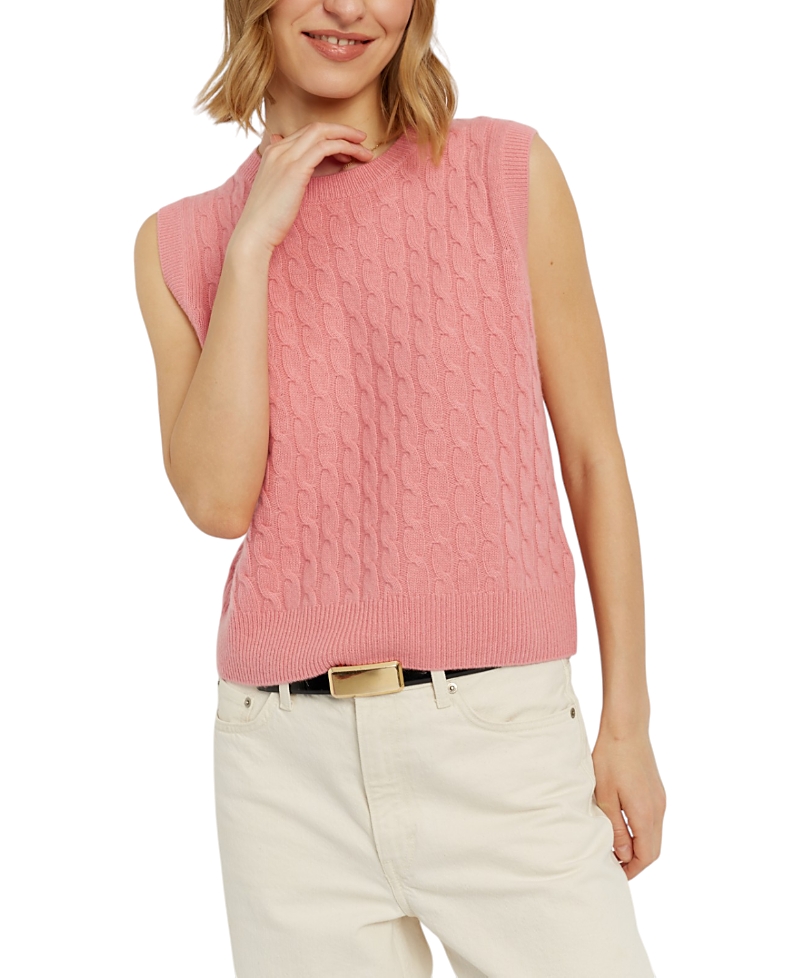 Chinti & Parker Women's Pure Cashmere Cabled Tank