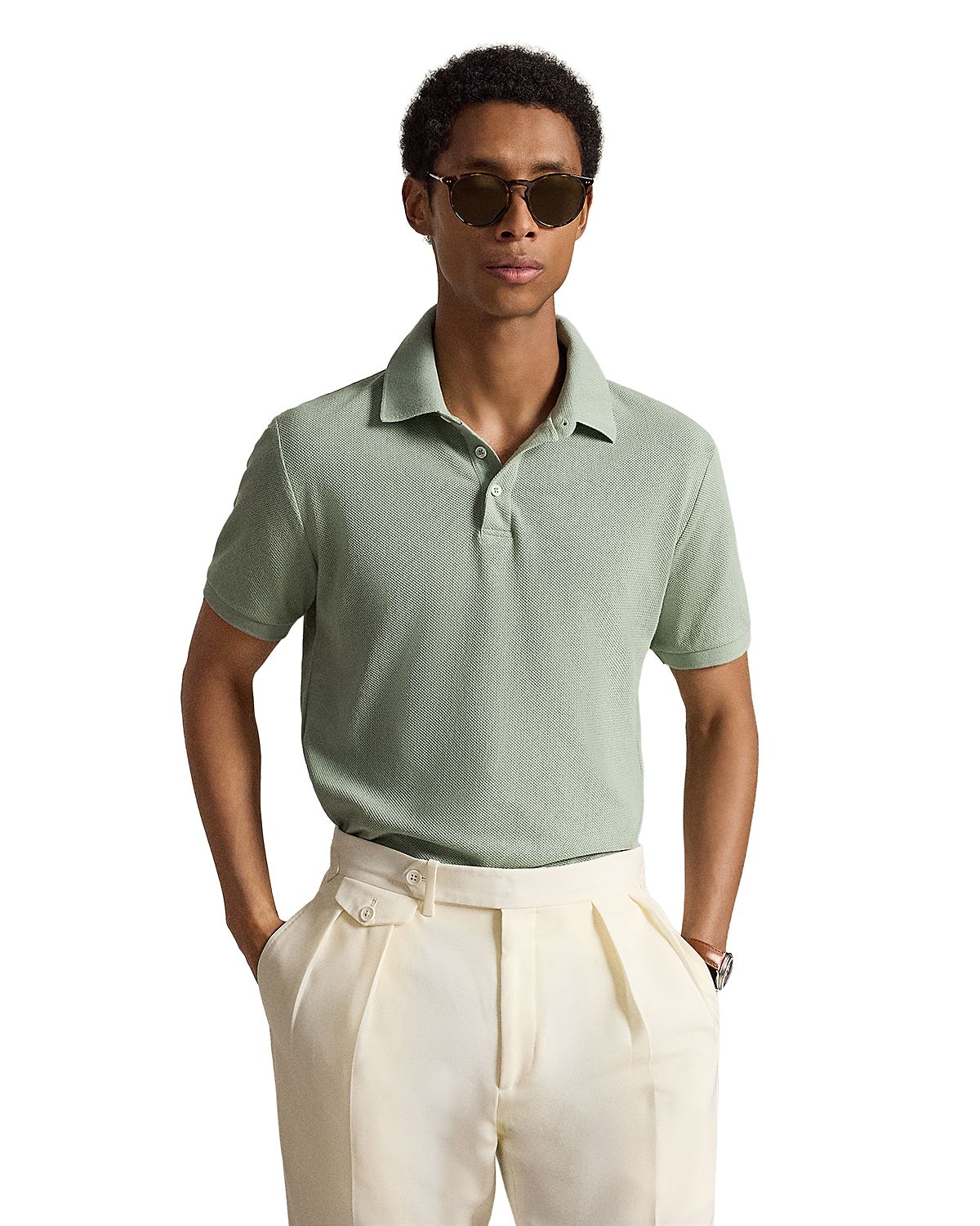 Polo Ralph Lauren Pointelle Jersey Polo Shirt