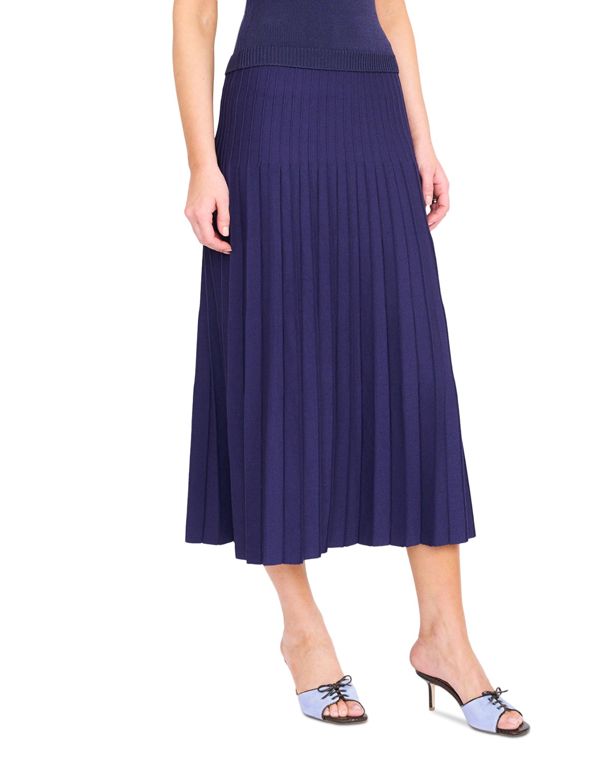 Lena Pleated Midi Skirt
