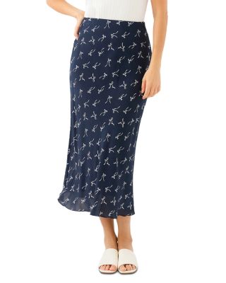 Bias Cut Midi Skirt