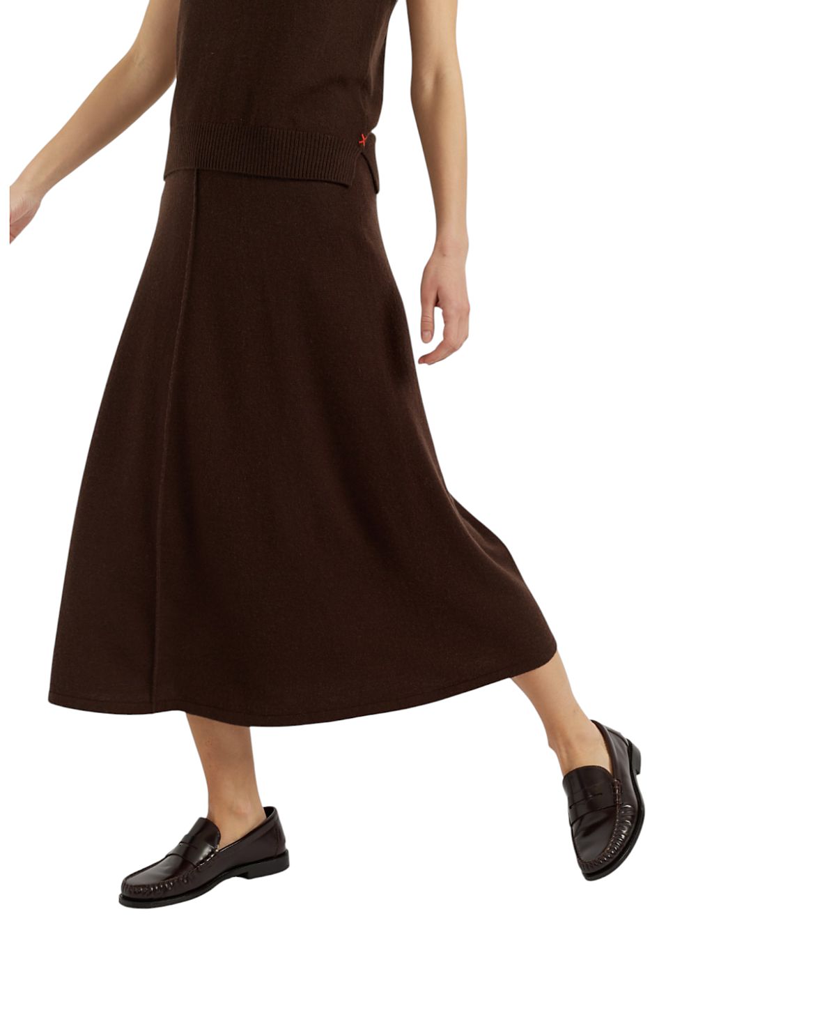 Chinti & Parker Women's Wool Cashmere Midi Skirt