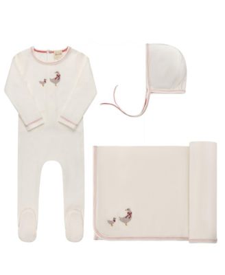 Unisex Cross Stitch Duckling Collection Layette Set - Baby