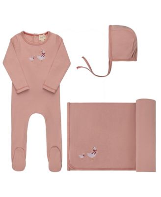 Ely's & Co. Unisex Cross Stitch Duckling Collection Layette Set - Baby