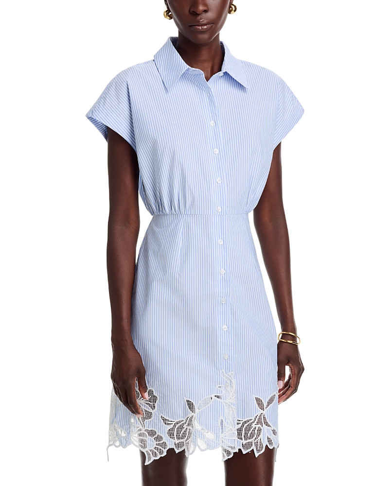 Dolce Cabo Openwork Hem Shirt Dress