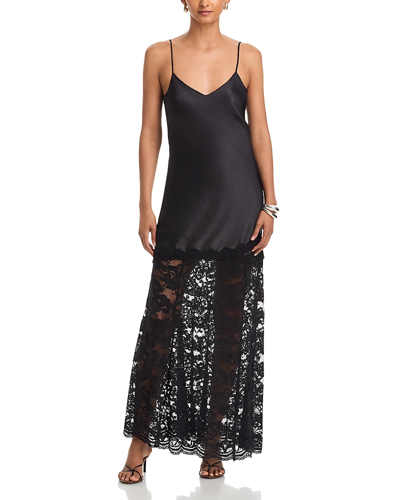 Generation Love Peggy Lace Combo Satin Dress