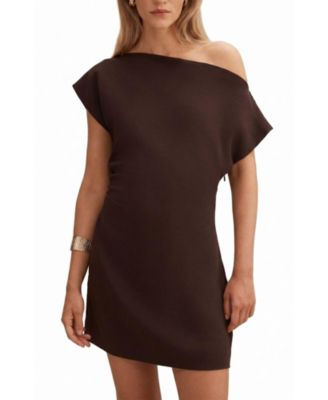 Women's Danielle Asymmetrical Neck Mini Dress