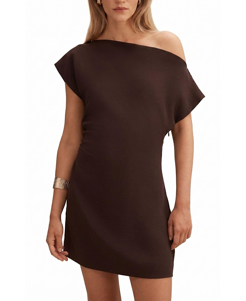 Ever New Women's Danielle Asymmetrical Neck Mini Dress