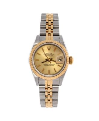 Oyster Perpetual Datejust Automatic Watch in Stainless Steel and Gold 26mm