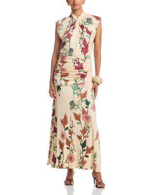 Hibiscus Compass Ankle Dress