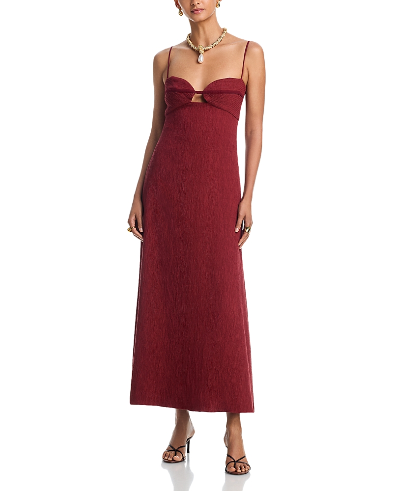 Johanna Ortiz Wine Dream Spinner Ankle Dress