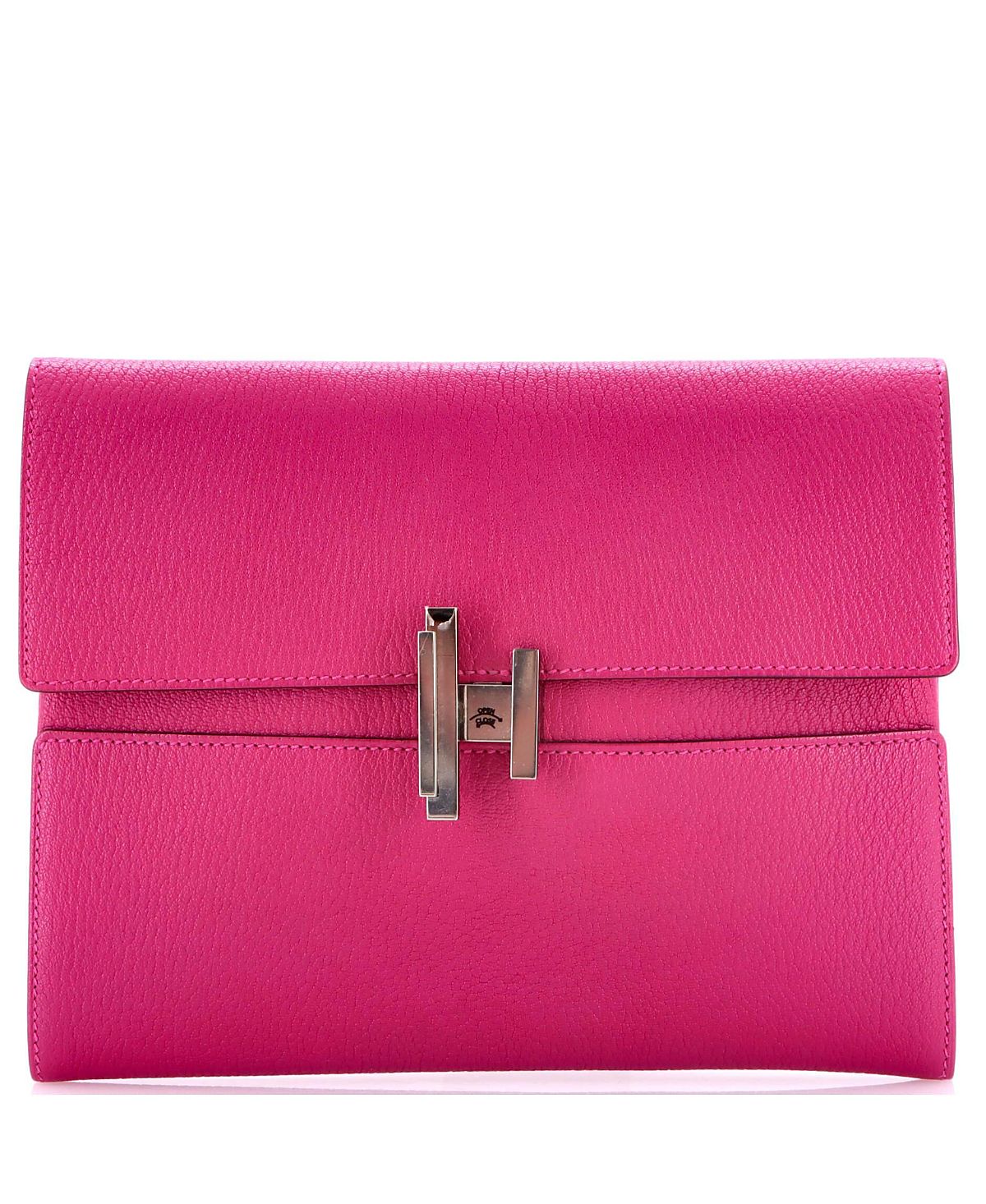 Pre-Owned HERMES Cinhetic Clutch Chevre Mysore