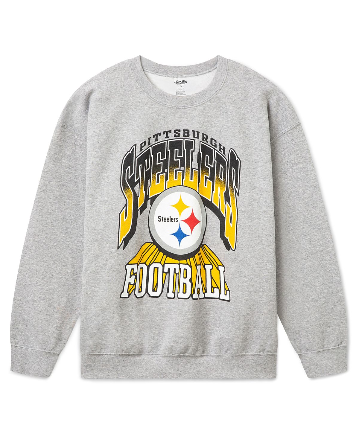 Junk Food Clothing Unisex Pittsburgh Steelers All Pro Crew Fleece
