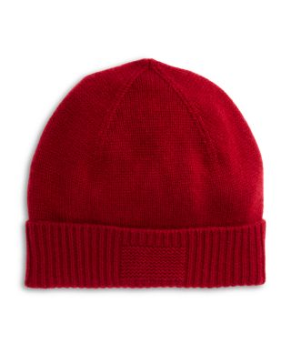 Rib Cuff Cashmere Beanie