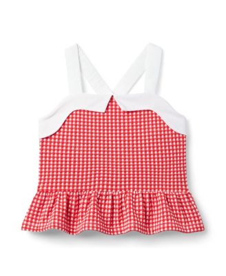 Girls' Gingham Jacquard Top - Baby, Little Kid, Big Kid