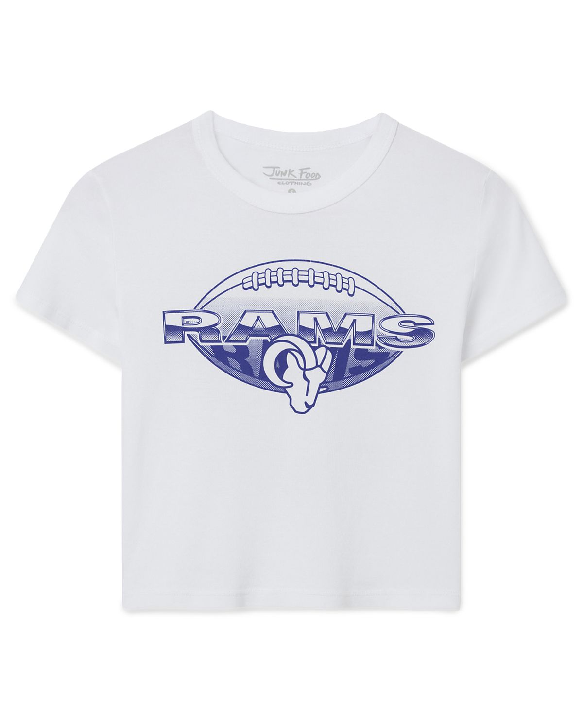 Junk Food Clothing Women's Los Angeles Rams Repeat Baby Tee