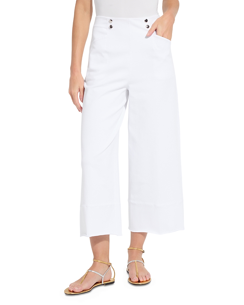 Lysse Dion Sailor Crop Palazzo Jeans in Indigo