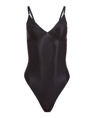 Le Stretch Gloss Thong Bodysuit - thumbnail 5