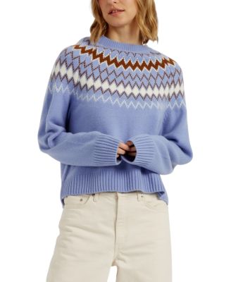  Women's Wool-Cashmere Fair Isle Sweater