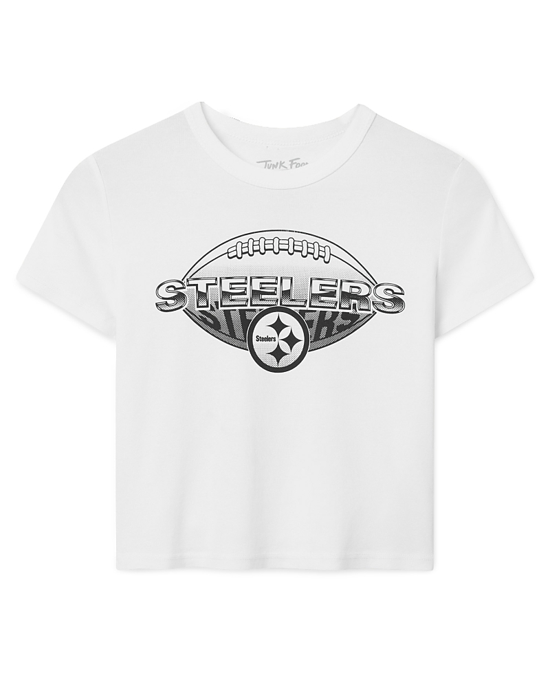 Junk Food Clothing Women's Pittsburgh Steelers Repeat Baby Tee