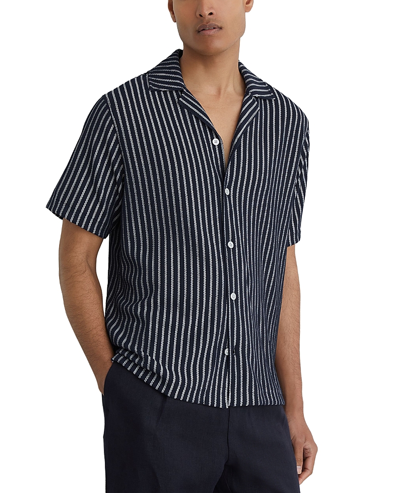 Reiss Griff Cuban Collar Shirt