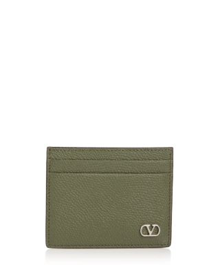 Valentino Garavani VLogo Signature Leather Card Case