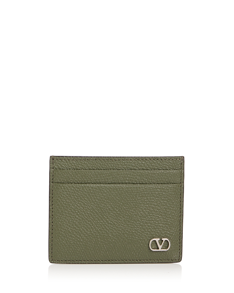 Valentino Garavani VLogo Signature Leather Card Case