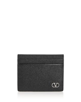 VLogo Signature Leather Card Case