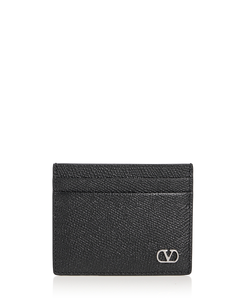 Valentino Garavani VLogo Signature Leather Card Case · OS