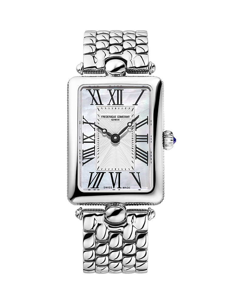 Frederique Constant Art Deco Carree Bracelet Watch, 20.7mm x 28mm