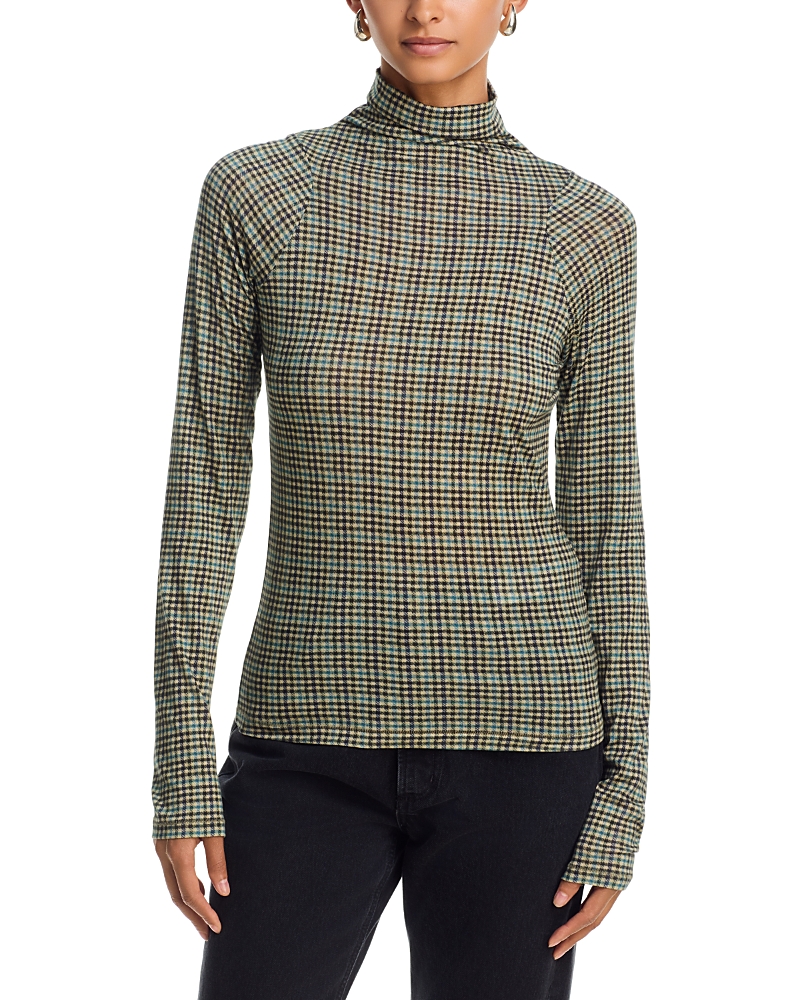 rag & bone Shaw Paneled Long Sleeve Turtleneck Top