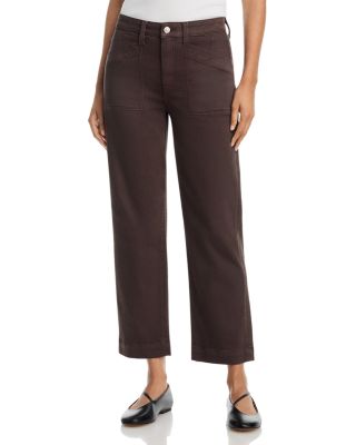 Quincy High Rise Ankle Straight Jeans in Rich Chocolate
