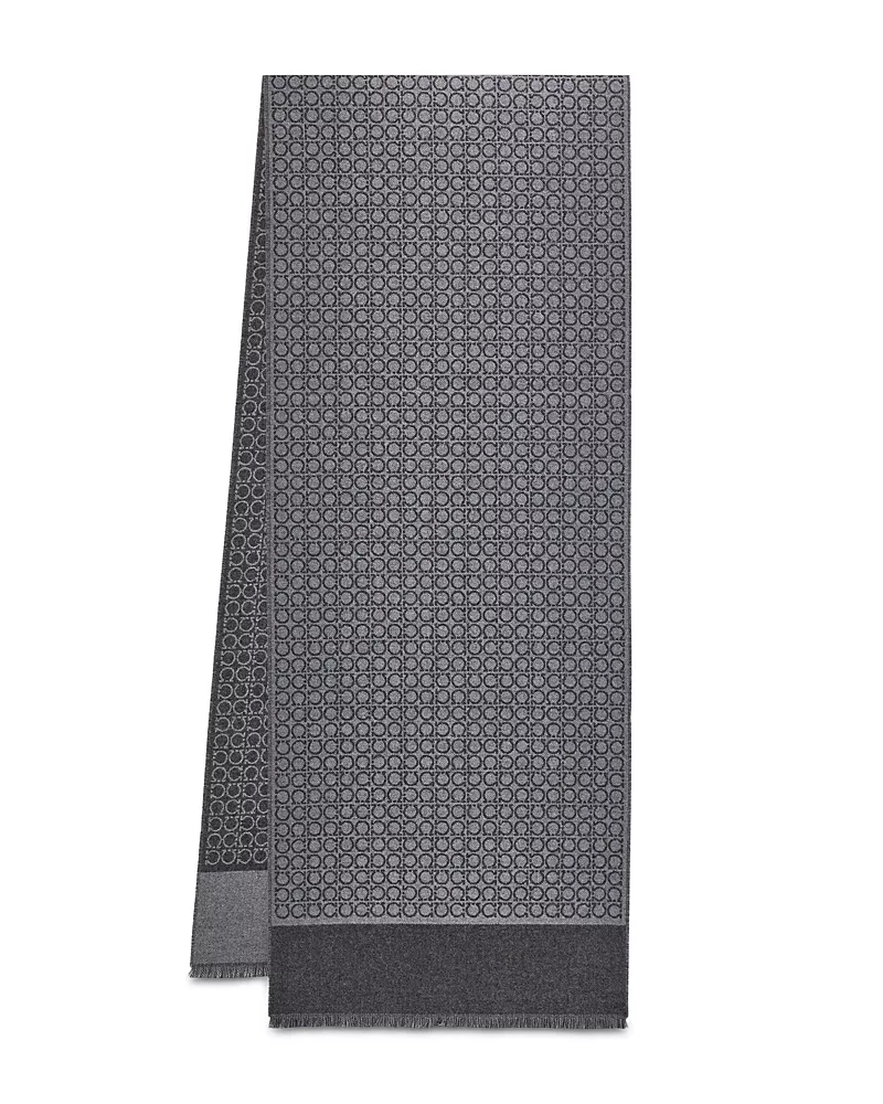 Ferragamo Logo Wool Scarf
