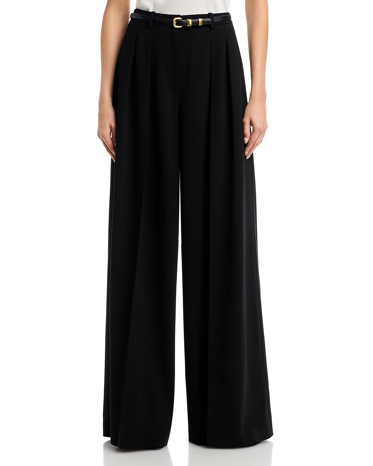 Michael Kors Collection Shannon High Waist Wide Leg Pants