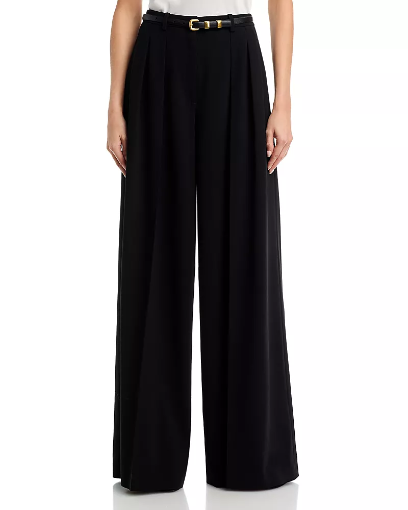 Michael Kors Collection Shannon High Waist Wide Leg Pants